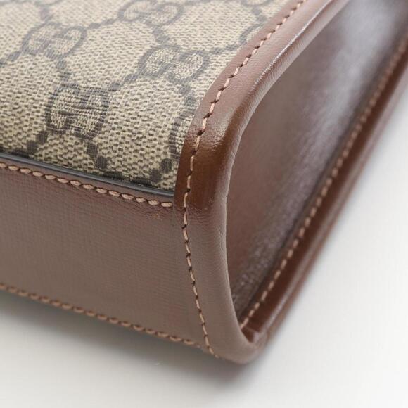 GUCCI Brown Leather Bag - Picture 6 of 8